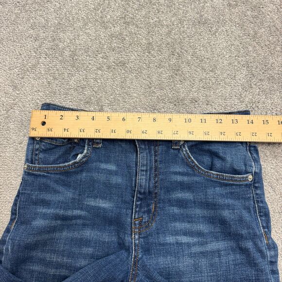 Ella Moss High Waist Straight Denim Jeans Juniors 6/28 Blue Medium Wash Casual - Picture 10 of 16